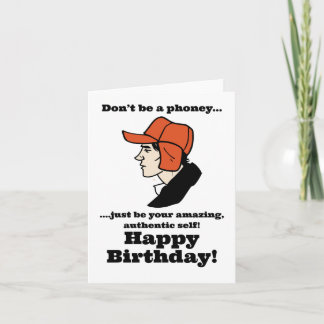 Tarjeta Catcher in the Rye Holden Caulfield Birthday 