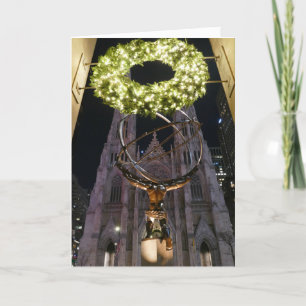 Tarjeta Catedral de Atlas y San Patricio, Navidades - Tarj