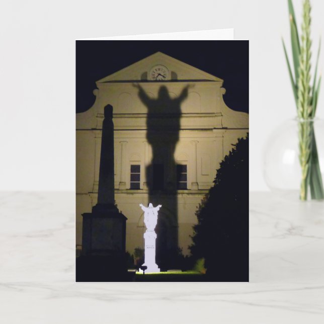 Tarjeta Catedral de San Luis, Nueva Orleans, LA - (Anverso)