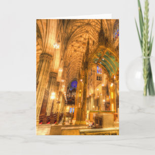 Tarjeta Catedral de San Patricio de Manhattan Nueva York