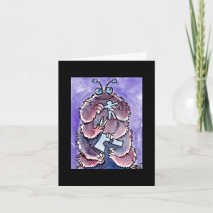 Tarjeta Caterpillar Monster Notecard