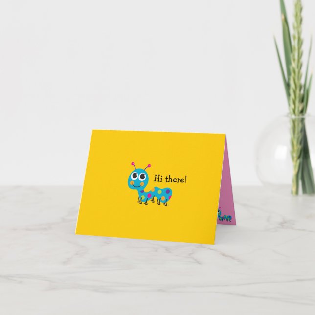 Tarjeta Caterpillar Notecard (Anverso)