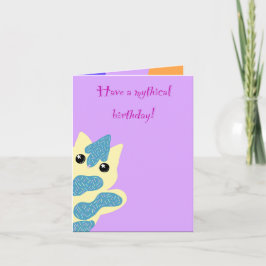 Tarjeta Caticorn Birthday card