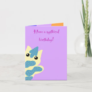 Tarjeta Caticorn Birthday card