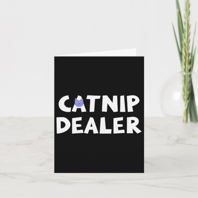 Tarjeta Catnip Er Funny Cat  (Anverso)