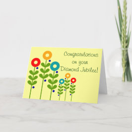 Tarjeta católica 2 del jubileo de diamante de la