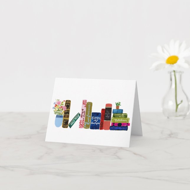 Tarjeta católica de club de libros (Planta pequeña)