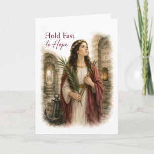 Tarjeta católica de cumpleaños de Santa Filomena