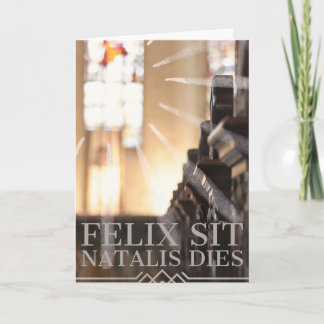 Tarjeta católica de cumpleaños - latín