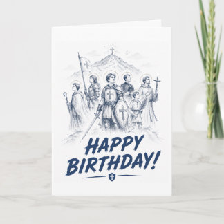 Tarjeta Católica de Cumpleaños Llamado a Algo Mayo