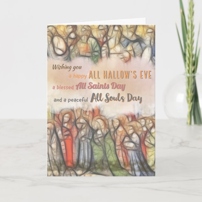 Tarjeta católica de Halloween (Anverso)