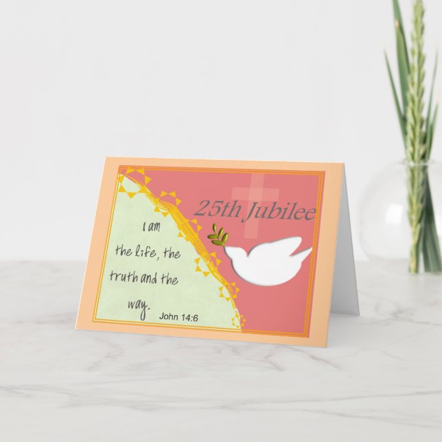 Tarjeta católica del jubileo del "jubileo de (Anverso)