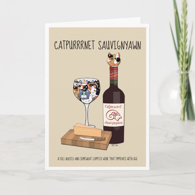 Tarjeta Catpurrnet Sauvigyawn (Anverso)