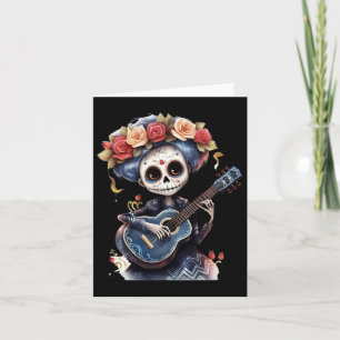 Tarjeta Catrina Calavera de Azúcar Inspirada en el Día de 