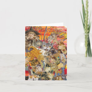 Tarjeta Cats a Plenty Greet Card