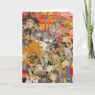 Tarjeta Cats a Plenty Greet Card