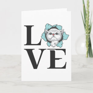 Tarjeta Cats de amor