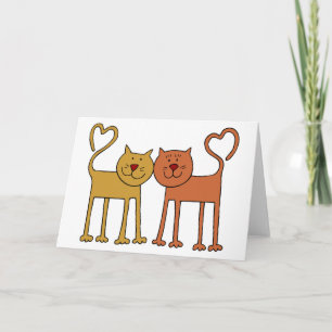 Tarjeta Cats de amor