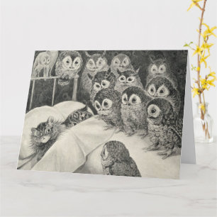 Tarjeta Cats Nightmare. Louis Wain