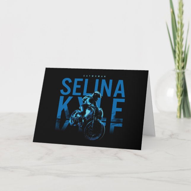 Tarjeta Catwoman Selina Kyle Motorcycle (Anverso)
