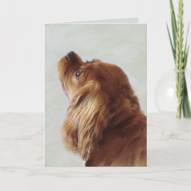 Tarjeta Cavalier King Charles Spaniel (Anverso)