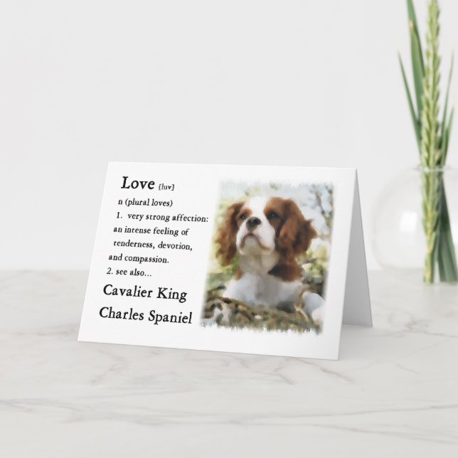Tarjeta Cavalier King Charles Spaniel Gifts (Anverso)