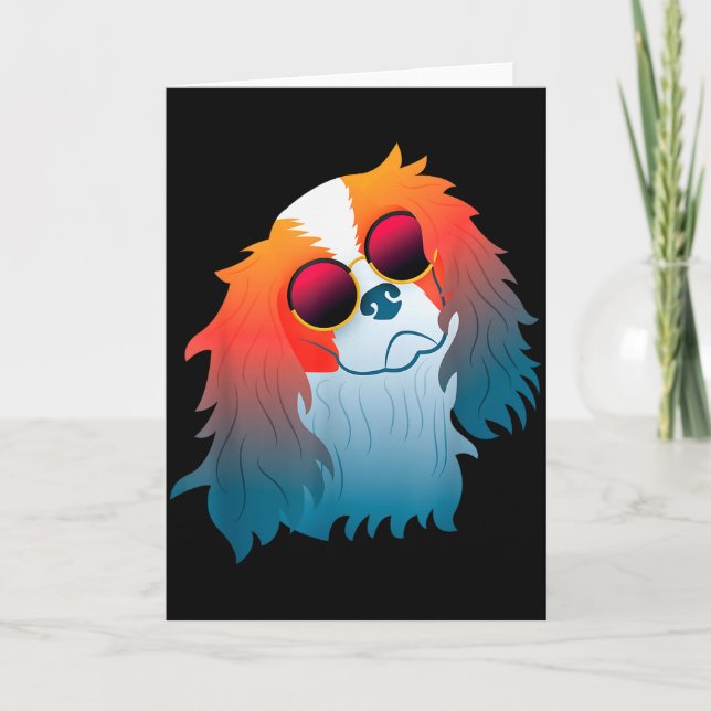 Tarjeta Cavalier King Charles Spaniel Regalo Divertido Per (Anverso)