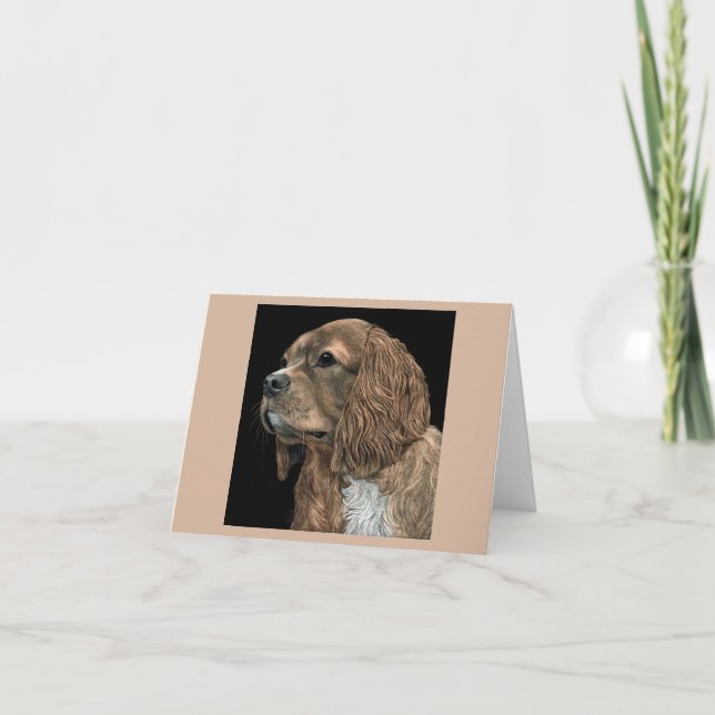 Tarjeta Cavalier King Charles Spaniel - Rosie (Anverso)