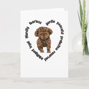 Tarjeta Cavapoo Dog Lover Cavapoo Mamá Cavoodle Dueño De P