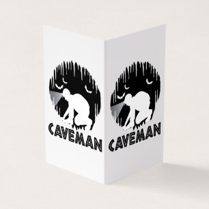 Tarjeta Caveman - Gracioso Espelunking