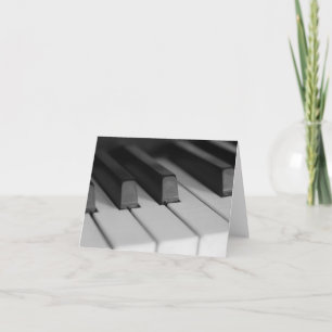 Tarjeta Cayos de piano cerrados