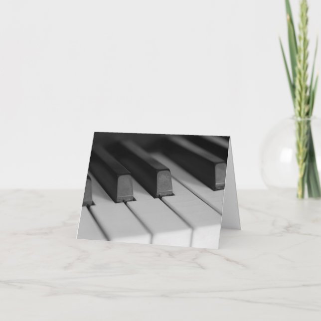 Tarjeta Cayos de piano cerrados (Anverso)
