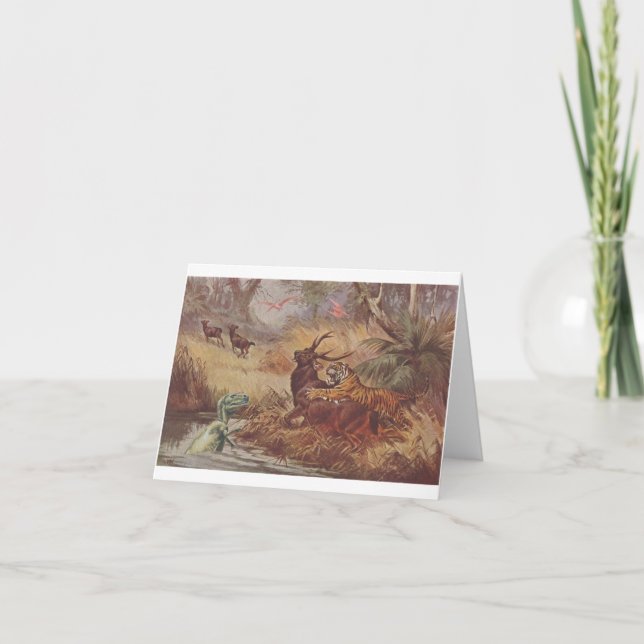 Tarjeta Caza de Dino - (Anverso)