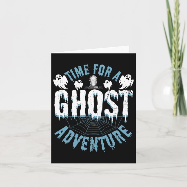 Tarjeta Caza De Fantasma Aventuras Cita Para Inve Paranorm (Anverso)