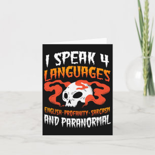 Tarjeta Caza de fantasma paranormal Evp Spirit Hunt Ha