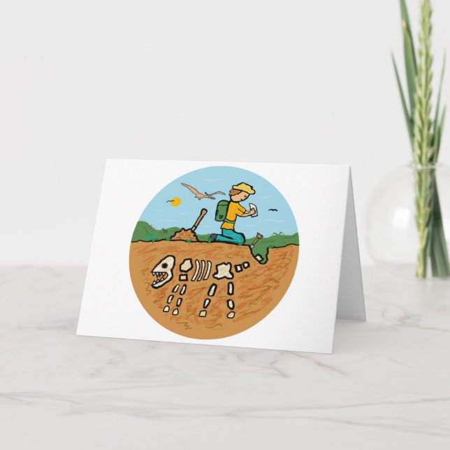 Tarjeta Caza de fósiles (Anverso)