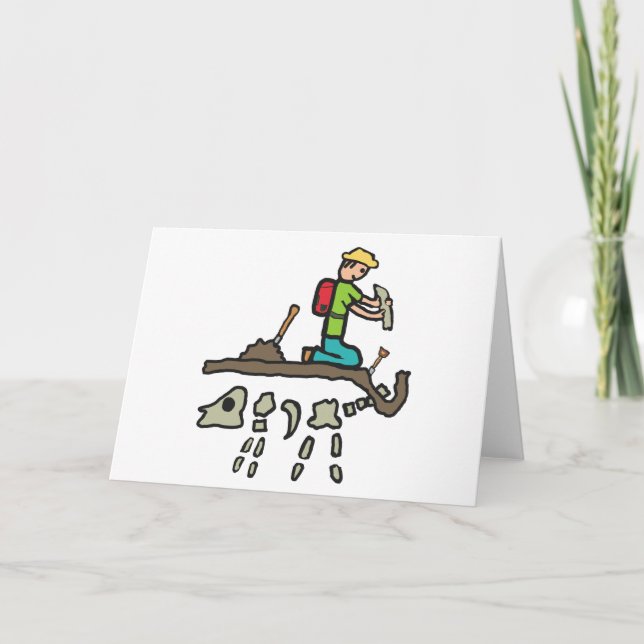 Tarjeta Caza de fósiles (Anverso)