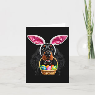 Tarjeta Caza de huevos de pascua de perro de Gordon Setter