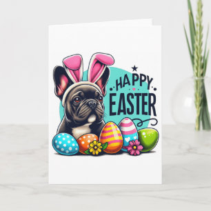 Tarjeta Caza de Huevos de Pascua French Bulldog - Celebrac