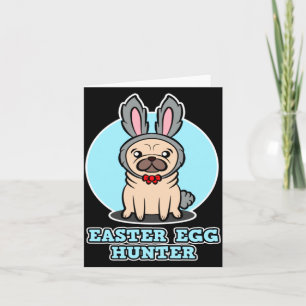 Tarjeta Caza de huevos de Pascua para perros para hombres