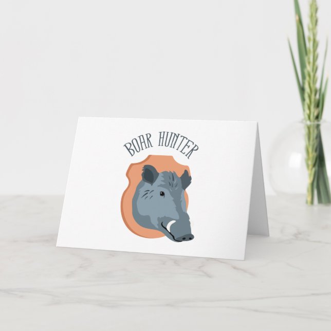 Tarjeta Caza de jabalí (Anverso)