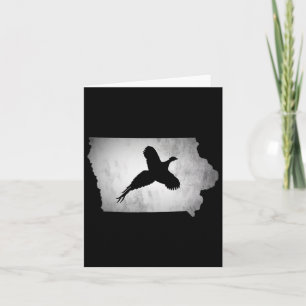 Tarjeta Caza de Pheasant Iowa