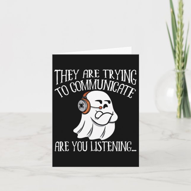 Tarjeta Caza Evp Paranormal Fantasma Aventuras 2 (Anverso)