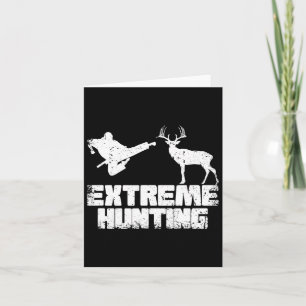 Tarjeta Caza Extrema divertida Marcial de Deer Karate Kara