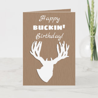 Tarjeta Caza feliz de cumpleaños Buckin