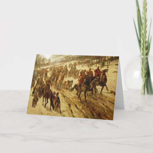 Tarjeta Caza rusa real (Anverso)