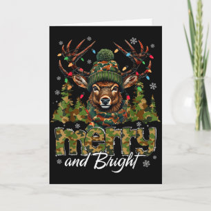 Tarjeta Cazador de Ciervos Camuflaje Alegre y Brillante Na