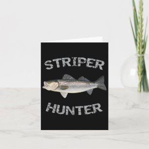 Tarjeta Cazador de franjas a rayas B Camisa de pesca a ray