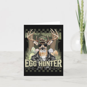 Tarjeta Cazador De Huevos Ciervo Buck Byckward Gorra Caza