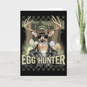 Tarjeta Cazador De Huevos Ciervo Buck Byckward Gorra Caza